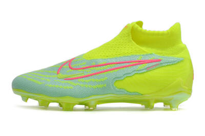 Nike Phantom GX Elite DF FG High-Tops Football Boots - Blue/Green/Pink