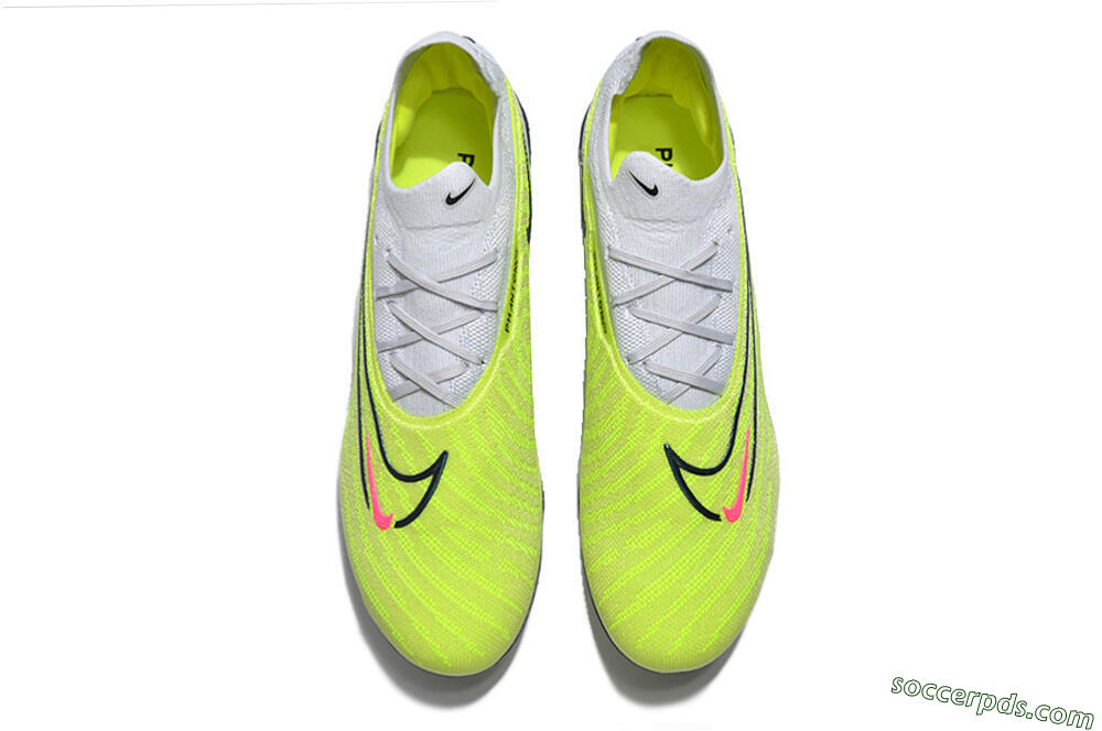 Nike Phantom GX Elite FG Low-Tops Football Boots - Green/Pink/Black/White 4