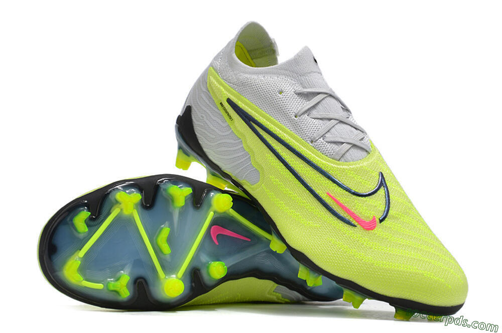 Nike Phantom GX Elite FG Low-Tops Football Boots - Green/Pink/Black/White 3