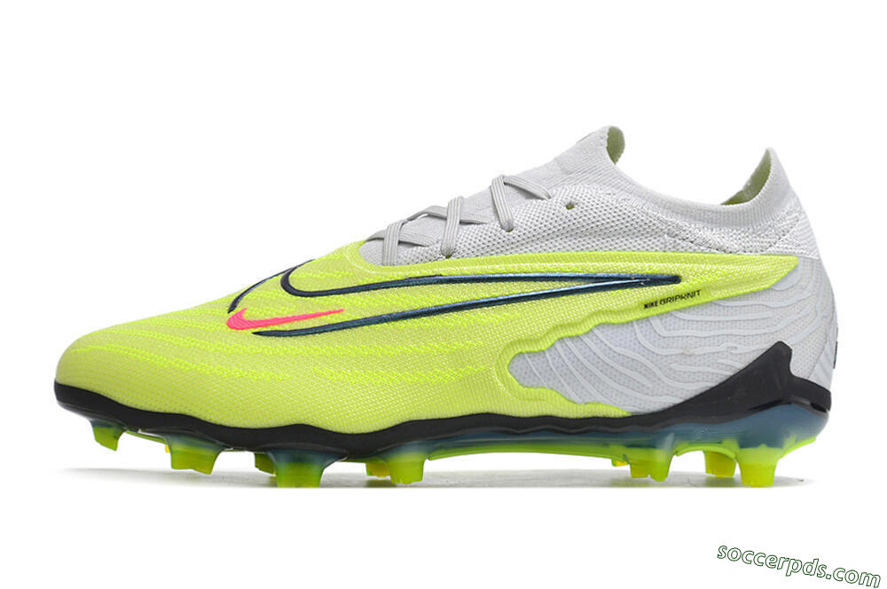 Nike Phantom GX Elite FG Low-Tops Football Boots - Green/Pink/Black/White 2