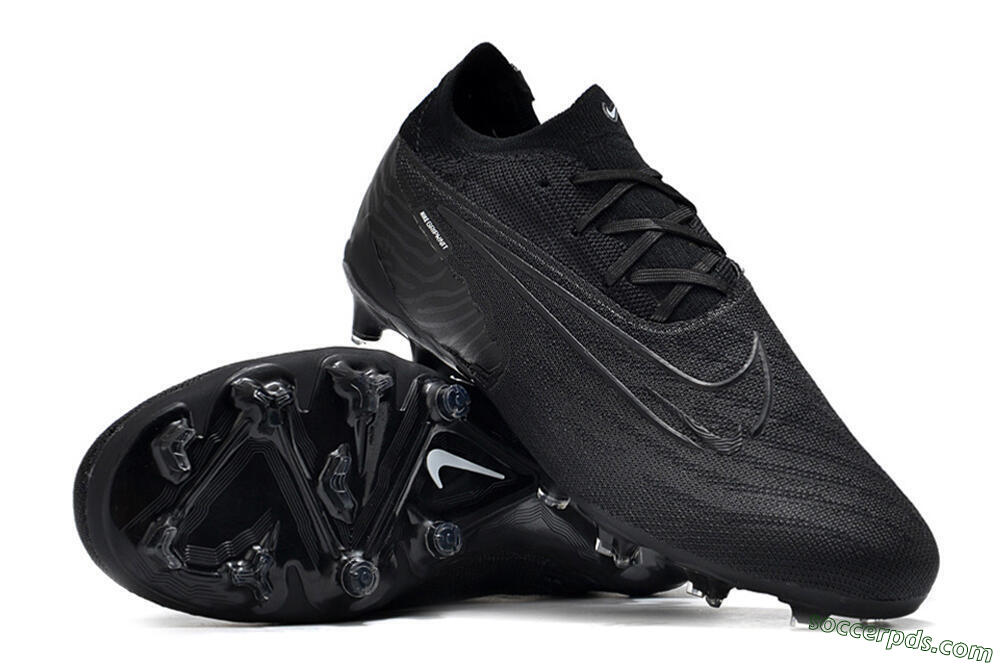 Nike Phantom GX Elite FG Low-Tops Football Boots - Black/White/Black 3