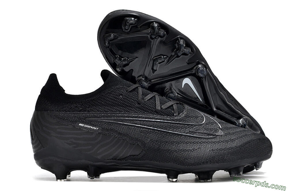 Nike Phantom GX Elite FG Low-Tops Football Boots - Black/White/Black 1