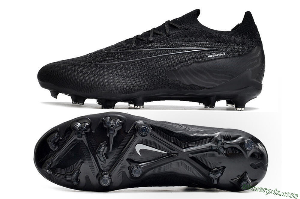 Nike Phantom GX Elite FG Low-Tops Football Boots - Black/White/Black 0