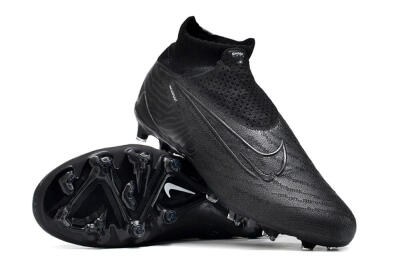 Nike Phantom GX Elite DF Link FG High-Tops Football Boots - Black/White/Black