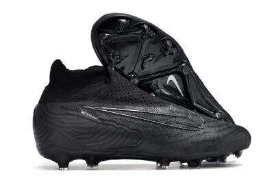 Nike Phantom GX Elite DF Link FG High-Tops Football Boots - Black/White/Black