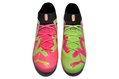 Puma Future Ultimate MG Low-Tops Football Boots - Green/Pink/Black