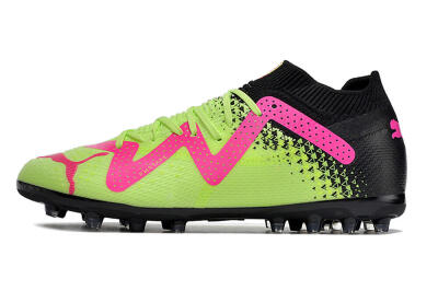 Puma Future Ultimate MG Low-Tops Football Boots - Green/Pink/Black