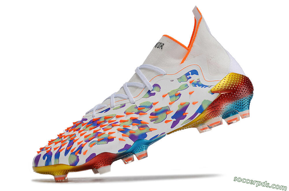 Adidas Predator Freak.1 FG High-Tops Football Boots - White/Rainbow 5
