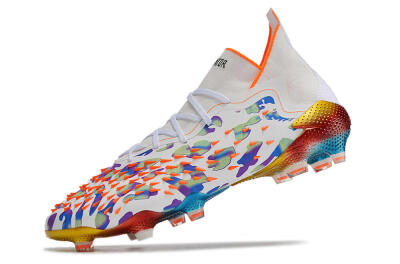 Adidas Predator Freak.1 FG High-Tops Football Boots - White/Rainbow