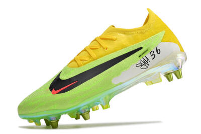 Nike Phantom GX Elite SG Low-Tops Football Boots - Green/Black/Yellow