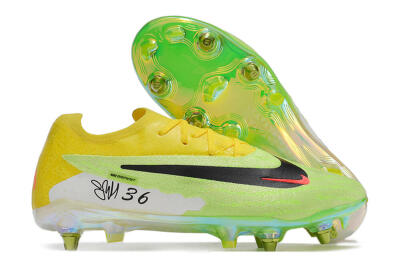 Nike Phantom GX Elite SG Low-Tops Football Boots - Green/Black/Yellow