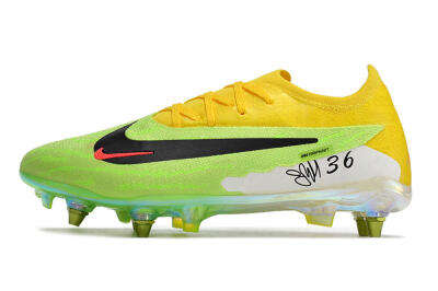 Nike Phantom GX Elite SG Low-Tops Football Boots - Green/Black/Yellow