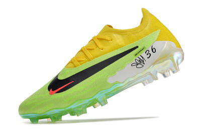 Nike Phantom GX Elite FG Low-Tops Football Boots - Green/Black/Yellow