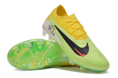 Nike Phantom GX Elite FG Low-Tops Football Boots - Green/Black/Yellow