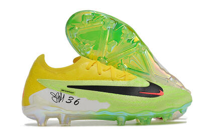 Nike Phantom GX Elite FG Low-Tops Football Boots - Green/Black/Yellow