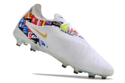 Harry Kane X Nike Phantom GX Elite FG Low-Tops Football Boots - White/Rainbow