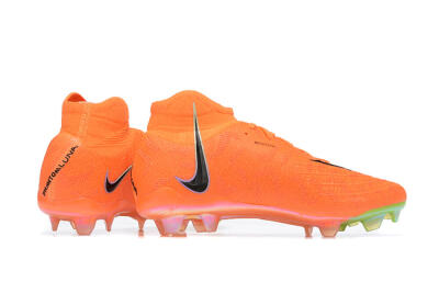 Nike Phantom Luna Elite FG High-Tops Football Boots - Orange/Black/Green