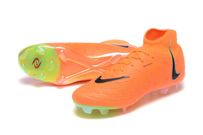Nike Phantom Luna Elite FG High-Tops Football Boots - Orange/Black/Green