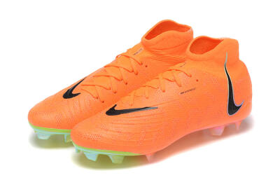Nike Phantom Luna Elite FG High-Tops Football Boots - Orange/Black/Green