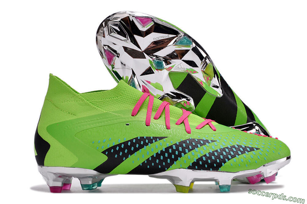 Adidas Predator Accuracy.1 FG High-Tops Football Boots - Green/Blue/Black 1