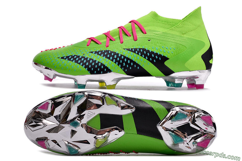 Adidas Predator Accuracy.1 FG High-Tops Football Boots - Green/Blue/Black 0