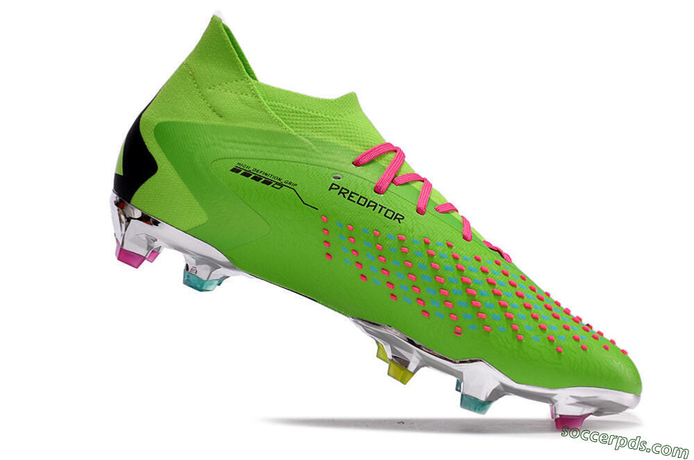 Adidas Predator Accuracy.1 FG High-Tops Football Boots - Green/Blue/Black 4