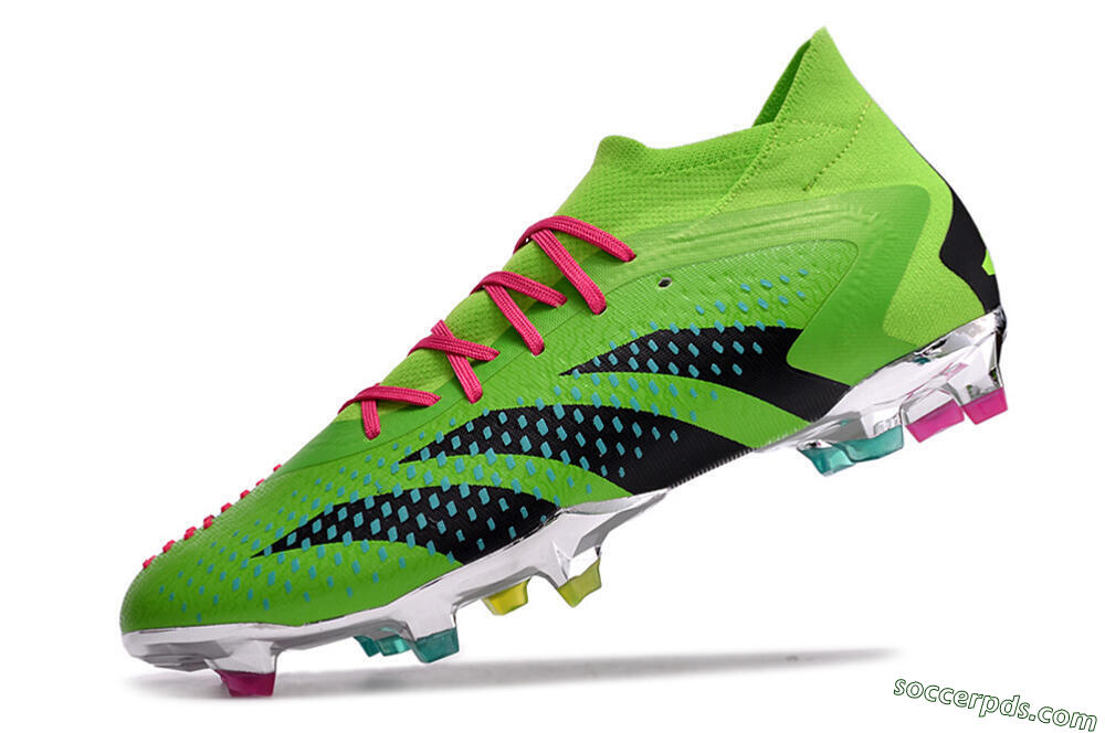 Adidas Predator Accuracy.1 FG High-Tops Football Boots - Green/Blue/Black 5