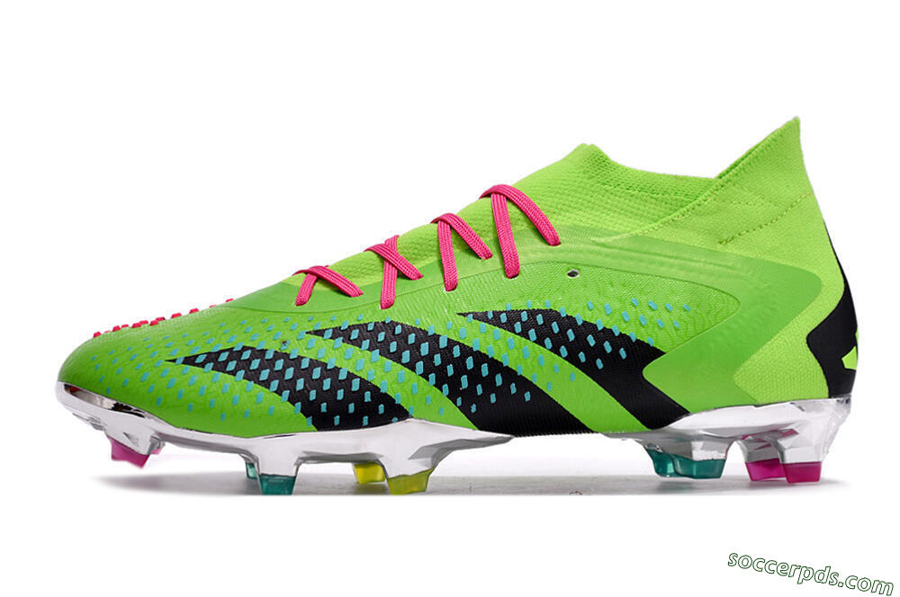 Adidas Predator Accuracy.1 FG High-Tops Football Boots - Green/Blue/Black 2