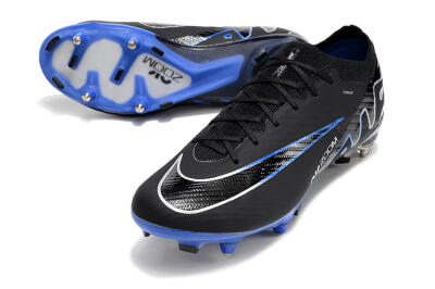 Nike Air Zoom Mercurial Vapor 15 Elite SG Low-Tops Football Boots - Black/Blue/White