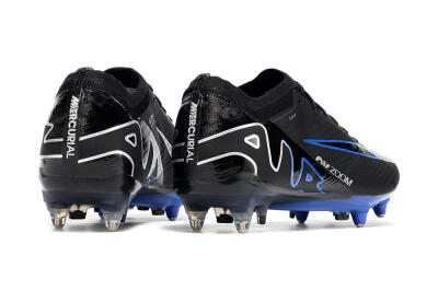 Nike Air Zoom Mercurial Vapor 15 Elite SG Low-Tops Football Boots - Black/Blue/White