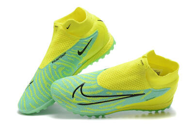Nike Phantom GX Elite DF TF High-Tops Football Shoes - Blue/Black/Yellow