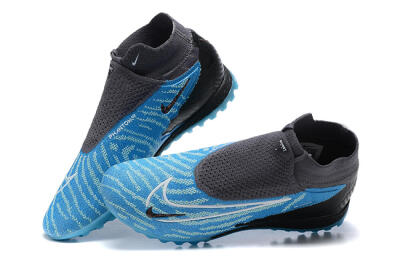 Nike Phantom GX Elite DF TF High-Tops Football Shoes - Blue/White/Black