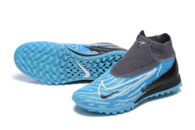 Nike Phantom GX Elite DF TF High-Tops Football Shoes - Blue/White/Black