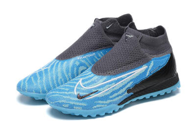 Nike Phantom GX Elite DF TF High-Tops Football Shoes - Blue/White/Black