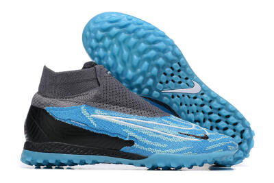 Nike Phantom GX Elite DF TF High-Tops Football Shoes - Blue/White/Black