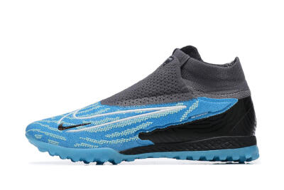 Nike Phantom GX Elite DF TF High-Tops Football Shoes - Blue/White/Black