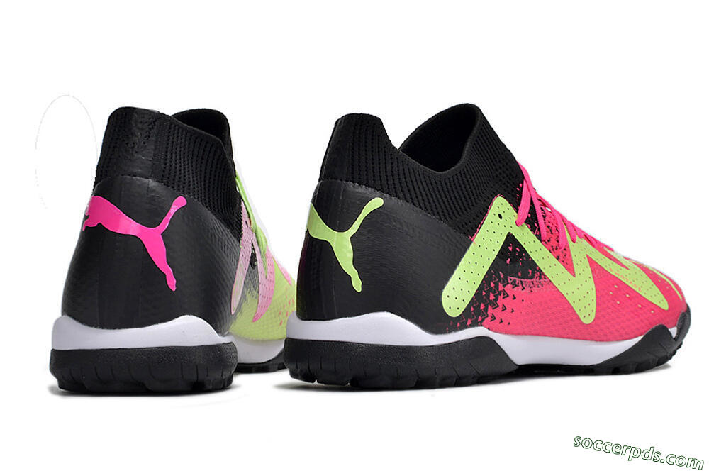 Puma Future X Powercat Tokyo Match TF Low-Tops Football Shoes - Green/Pink/Black 6