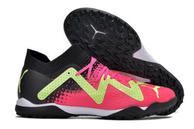 Puma Future X Powercat Tokyo Match TF Low-Tops Football Shoes - Green/Pink/Black