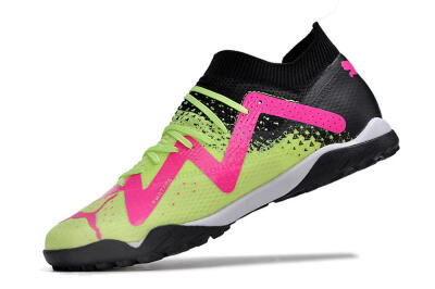 Puma Future X Powercat Tokyo Match TF Low-Tops Football Shoes - Green/Pink/Black