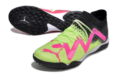 Puma Future X Powercat Tokyo Match TF Low-Tops Football Shoes - Green/Pink/Black