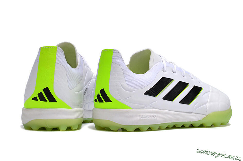 Adidas Copa Pure.3 TF Low-Tops Football Shoes - White/Black/Green 6