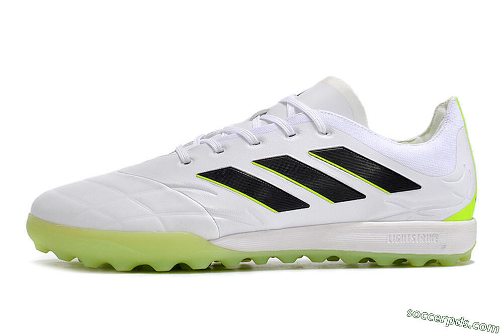Adidas Copa Pure.3 TF Low-Tops Football Shoes - White/Black/Green 2