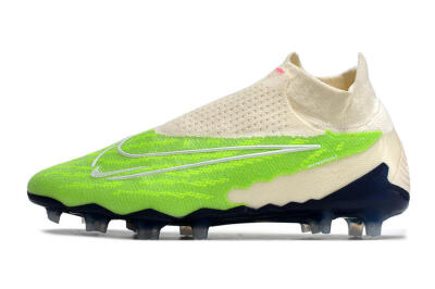 Nike Phantom GX Elite DF Link FG High-Tops Football Boots - Green/White/Beige