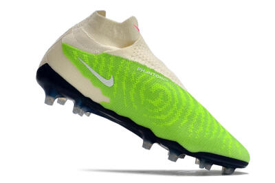 Nike Phantom GX Elite DF Link FG High-Tops Football Boots - Green/White/Beige