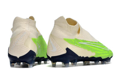 Nike Phantom GX Elite DF Link FG High-Tops Football Boots - Green/White/Beige