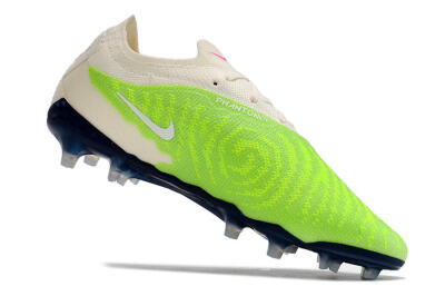 Nike Phantom GX Elite FG Low-Tops Football Boots - Green/White/Beige