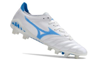 Mizuno Morelia Neo 3 Pro FG Low-Tops Football Boots - White/Blue/White