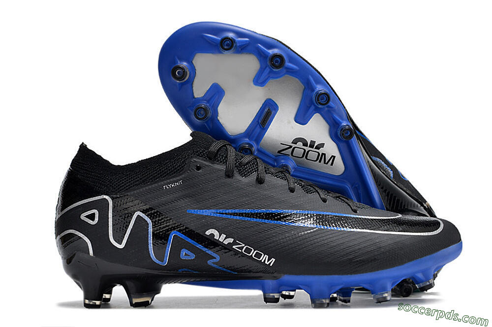 Nike Air Zoom Mercurial Vapor 15 Elite AG Low-Tops Football Boots - Black/Blue/White 1