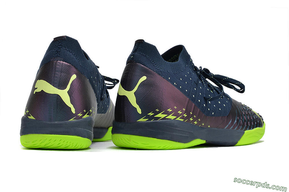 Puma Future Z 1.3 Teazer IC Low-Tops Football Shoes - Blue/Green 6