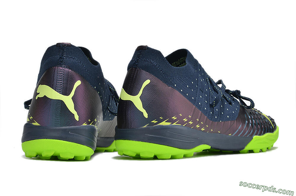 Puma Future Z 1.3 Teazer TF Low-Tops Football Shoes - Blue/Green 6